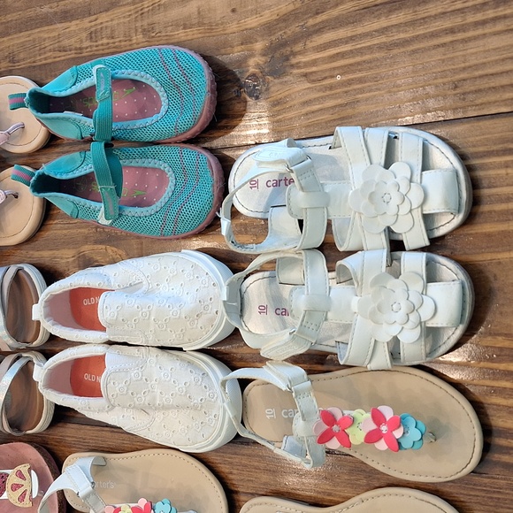 11 Pair Little Girls Shoe lot Size 6 to 10 - Picture 5 of 16